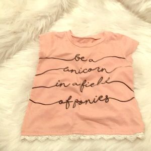 True Craft “Unicorn” Toddler Girl Shirt